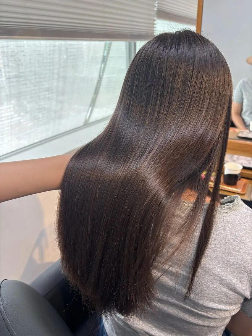 ロング 縮毛矯正 🍒KAHOE🍒 Rooohairのヘアスタイル
