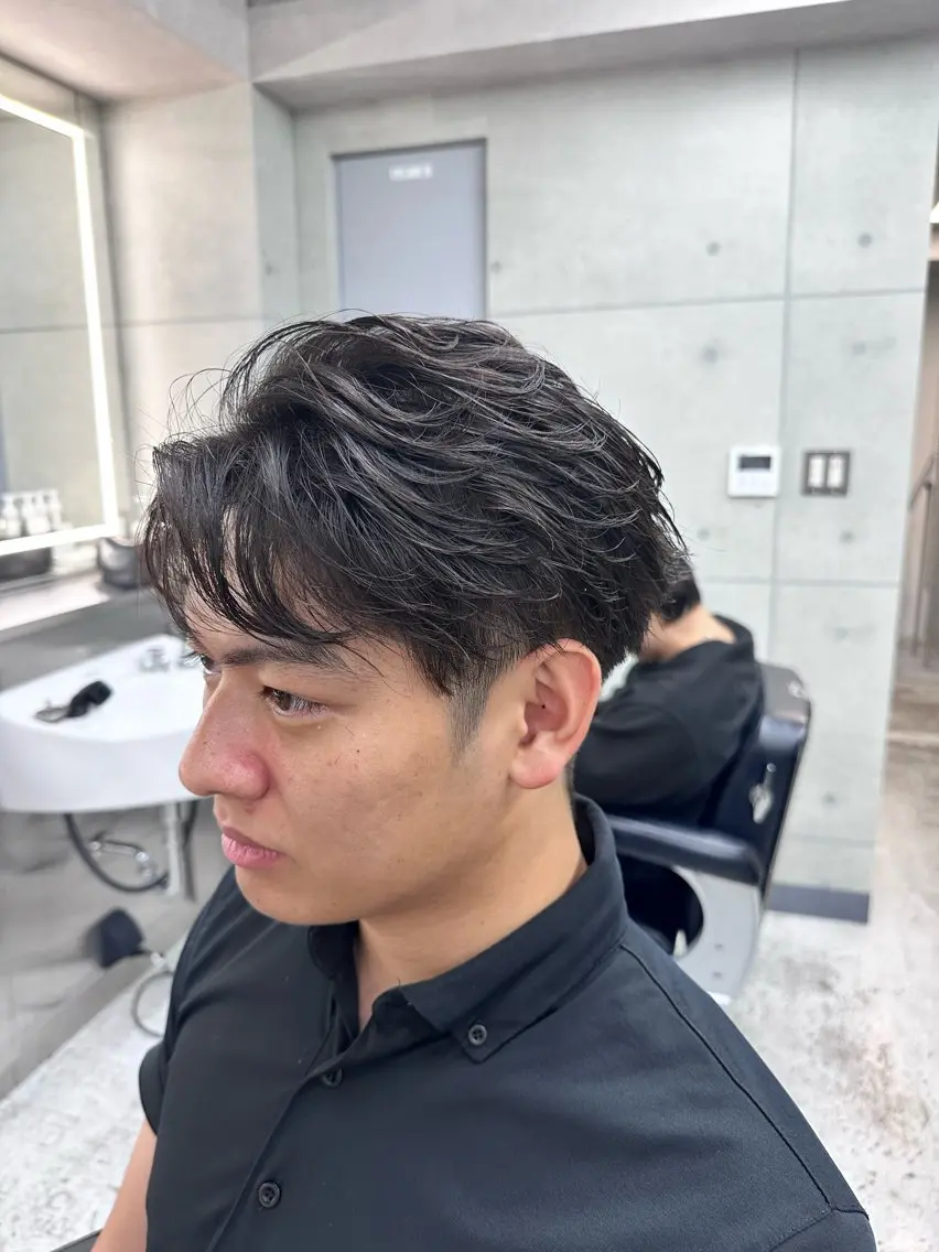 ショート パーマ ショートヘア カット パーマ 石川 琉星のヘアスタイル