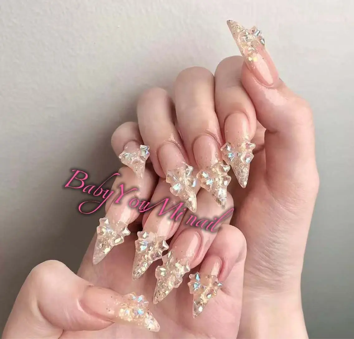 ネイル オーロラネイル チークネイル 成人式 フットネイル フレンチネイル ハンドネイル BabyYouMi nailのネイルデザイン
