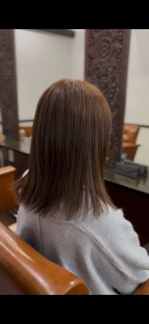 ミディアム カラー ベージュカラー ブリーチ 透明感カラー ブリーチなしカラー 本間友也/透明感 /ハイトーンのヘアスタイル