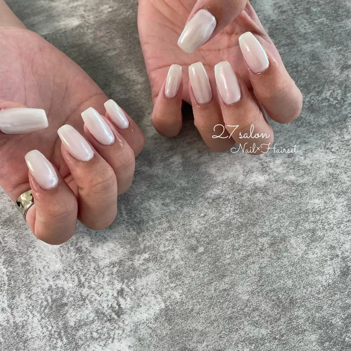 ネイル オーロラネイル 27salon yuinaのネイルデザイン