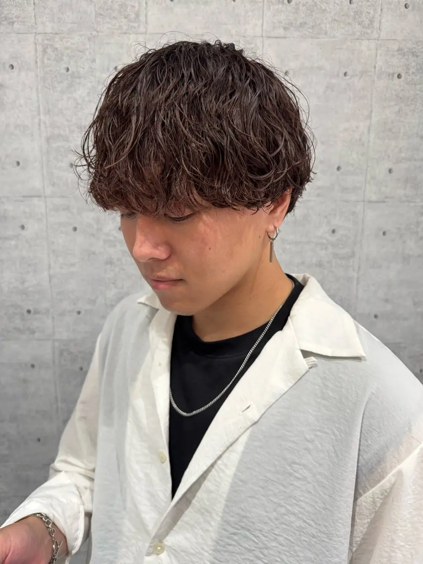 メンズカット＋カラー＋パーマ(+料金でパーマ、ハイライト変更可能)の写真