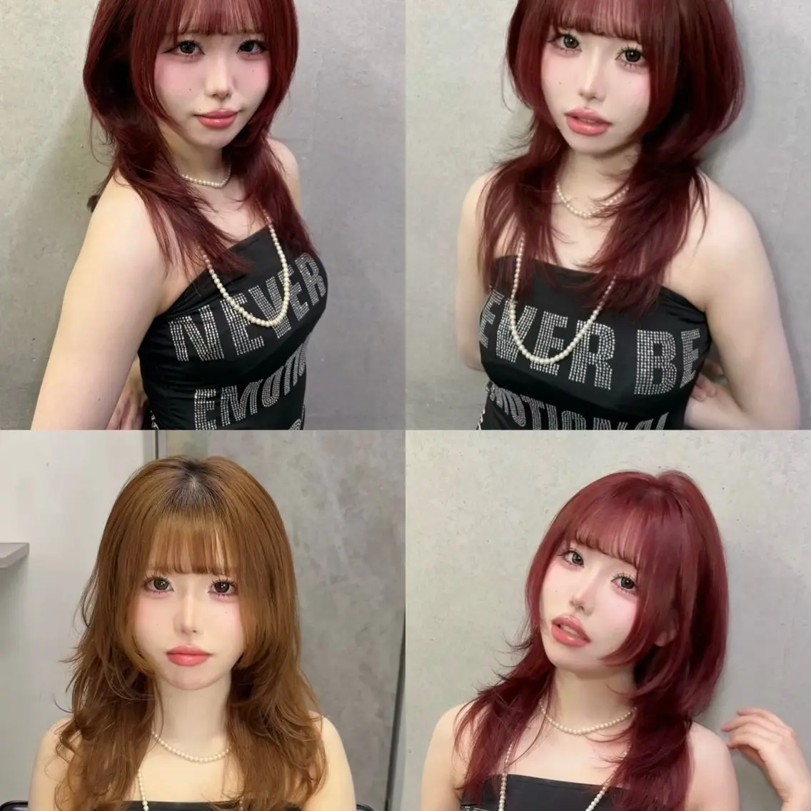 ミディアム くびれヘア 顔周りカット ハイレイヤー 韓国風ヘア レイヤーカット カット ヘアカラー がわ/ハイレイヤー /ハイトーンカラーのヘアスタイル