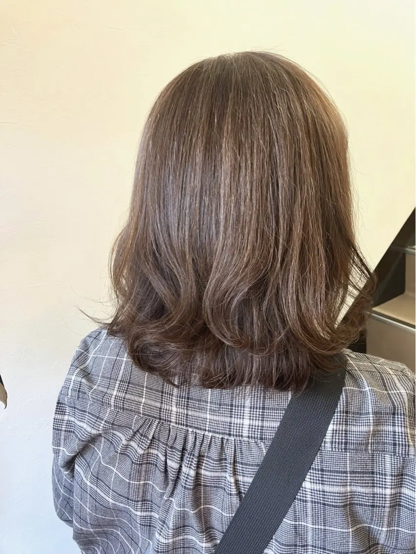 ミディアム 阿部 雲母のヘアスタイル