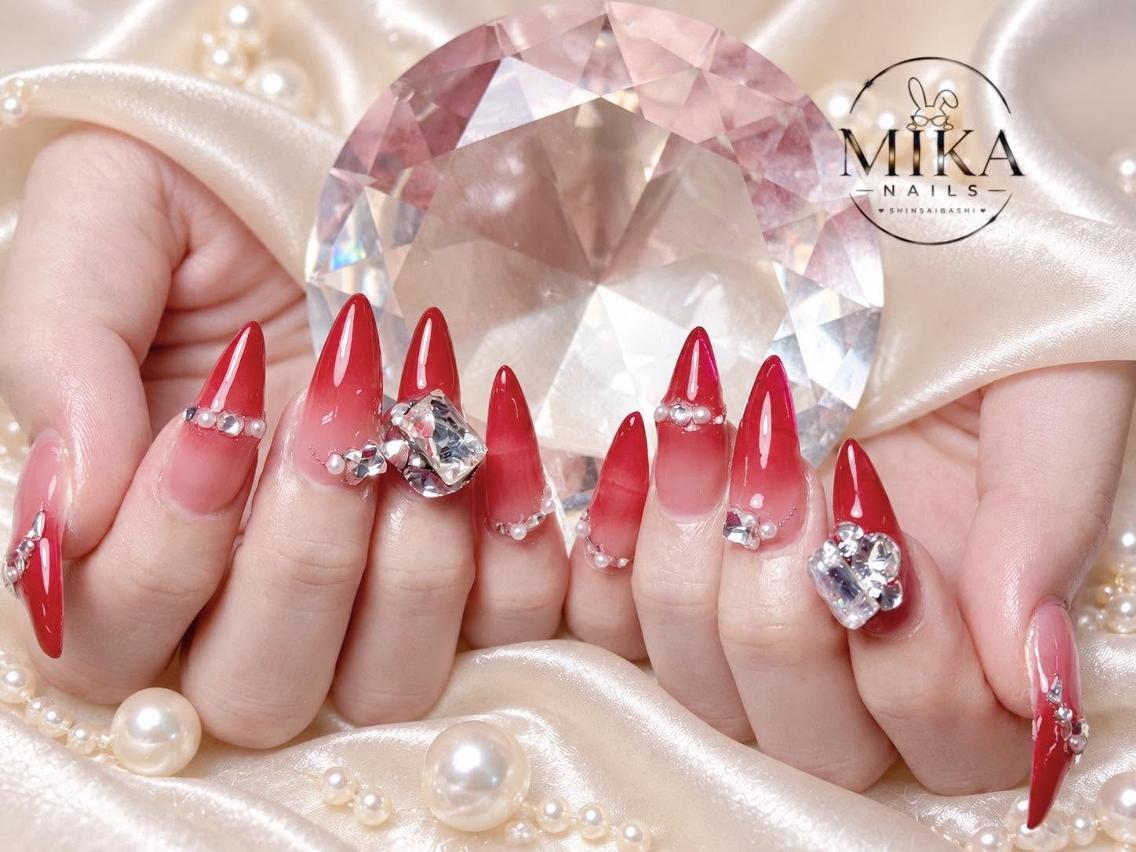ネイル アートネイル チークネイル ドット フットネイル フレンチネイル ハンドネイル Mika Nailsのネイルデザイン