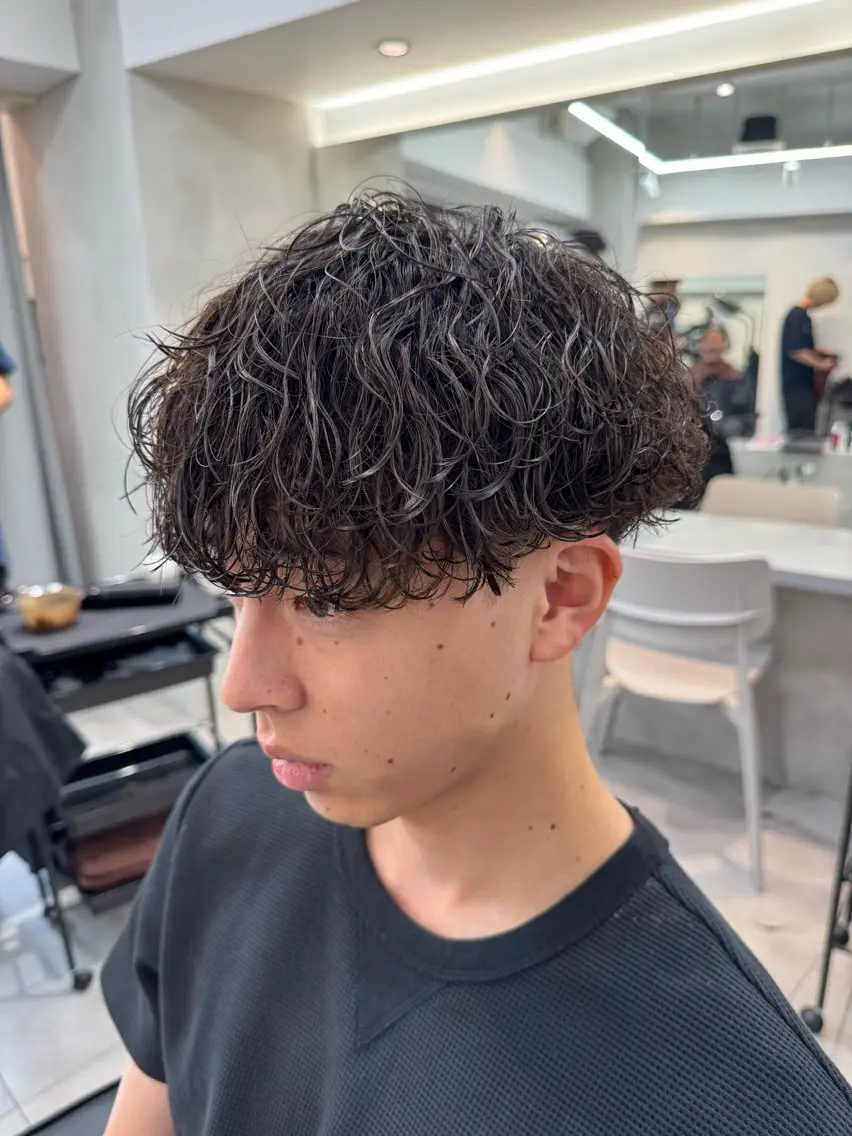 パーマ メンズ メンズパーマ 波巻きパーマ カット パーマ 大宮メンズ特化/パー マ職人/小川藍人のヘアスタイル