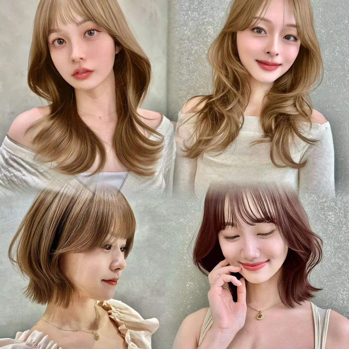 ロング カラー 顔周りカット レイヤーカット カット ヘアカラー トリートメント 本田 奈穂美のヘアスタイル