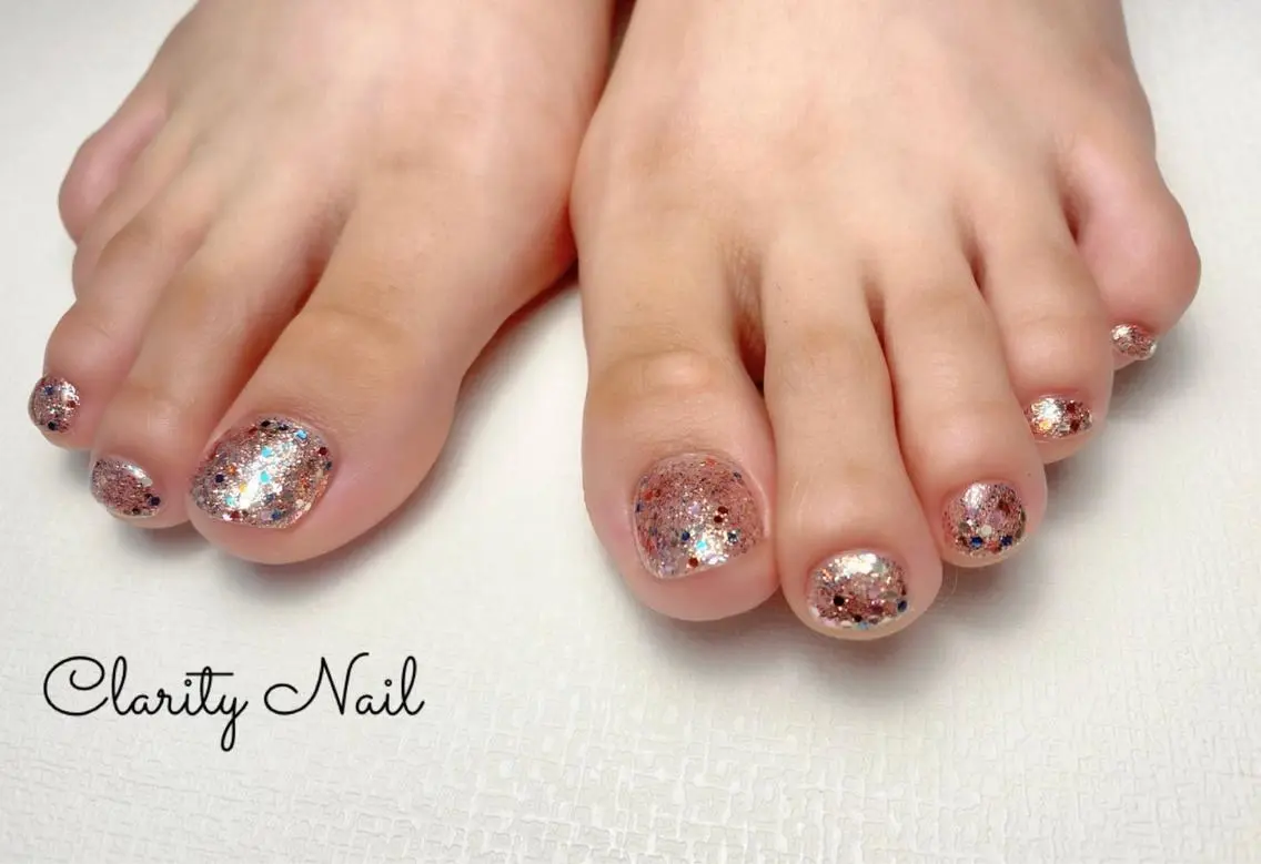 ネイル フットネイル ワンカラーネイル フットネイル Clarity Nailのネイルデザイン