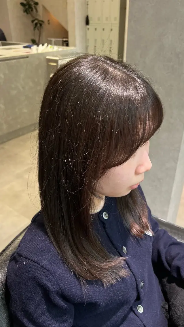 ミディアム 顔周りカット カット SOL／ あづき⭐️のヘアスタイル