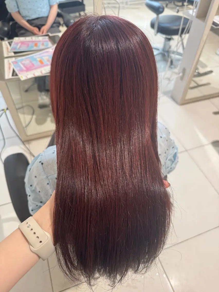 ロング カラー ヘアカラー トリートメント 松下 紗季のヘアスタイル