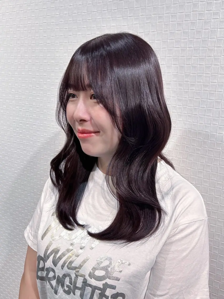 セミロング カラー 柔らか垢抜けｶﾗｰと ｶｯﾄ🫧ASUKAのヘアスタイル