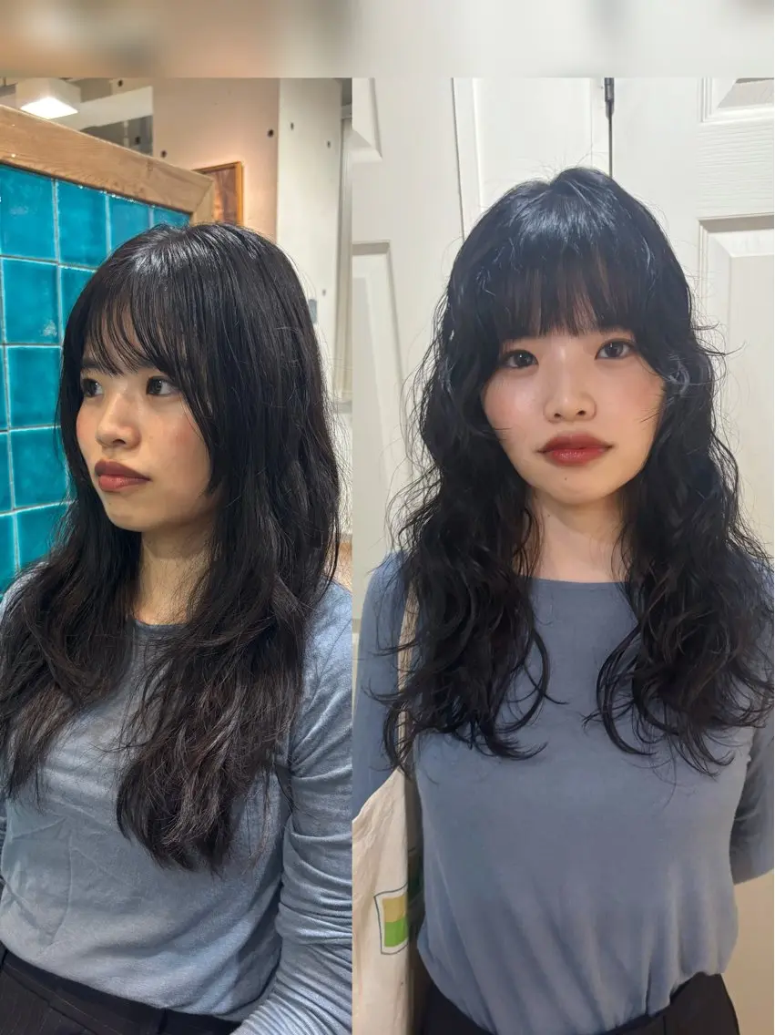 セミロング パーマ カット パーマ kaito 外国人風パーマ！のヘアスタイル