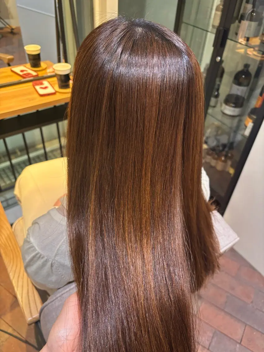 セミロング 縮毛矯正 マンツーマン 縮毛矯正/マユコのヘアスタイル