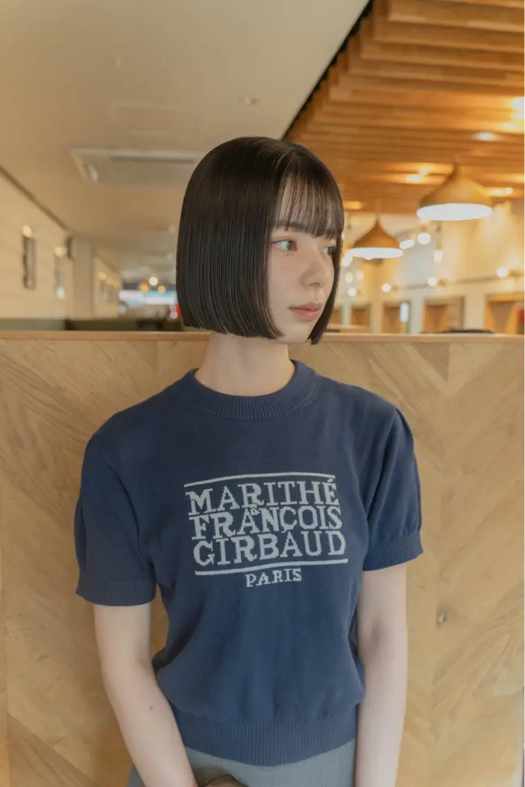 ショート カラー カット 〈ボブ〉縮毛矯正 船橋駅5分/鈴木杏美のヘアスタイル