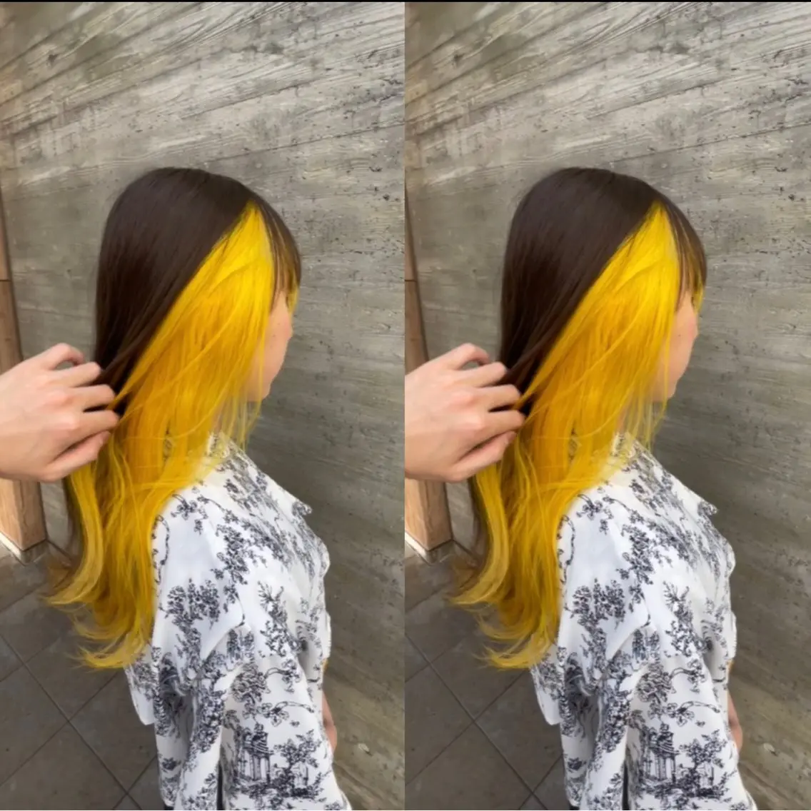 ロング カラー ブリーチ ケアブリーチ デザインカラー イヤリングカラー ハイトーンカラー カット ヘアカラー トリートメント オージュアソムリエ DAIKI⭐️のヘアスタイル