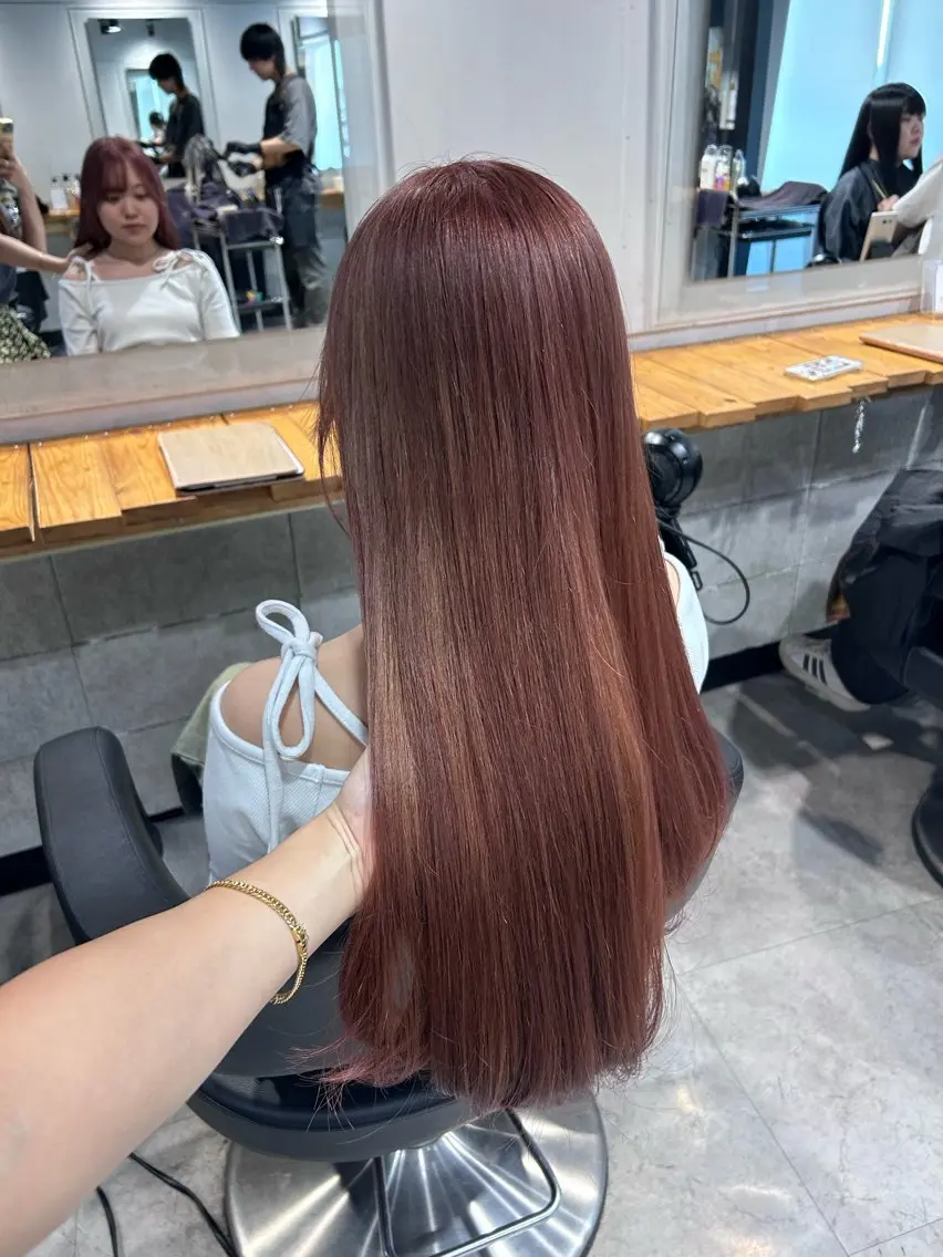 ロング ヘアカラー トリートメント ヘッドスパ レイヤーStyle 🪽菜々実のヘアスタイル