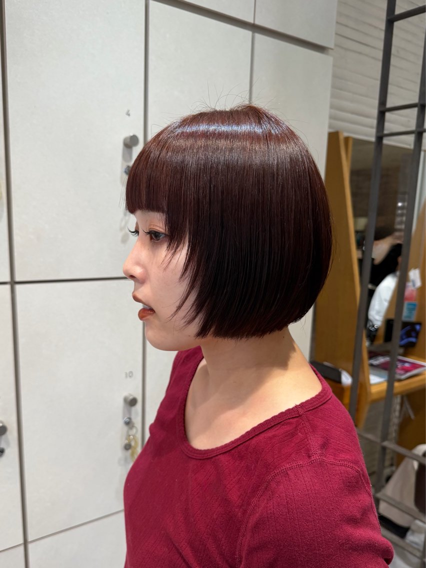 ミディアム カラー ブラウンカラー イルミナカラー カット ヘアカラー トリートメント 吉川沙知 /ナチュラルカラーのヘアスタイル