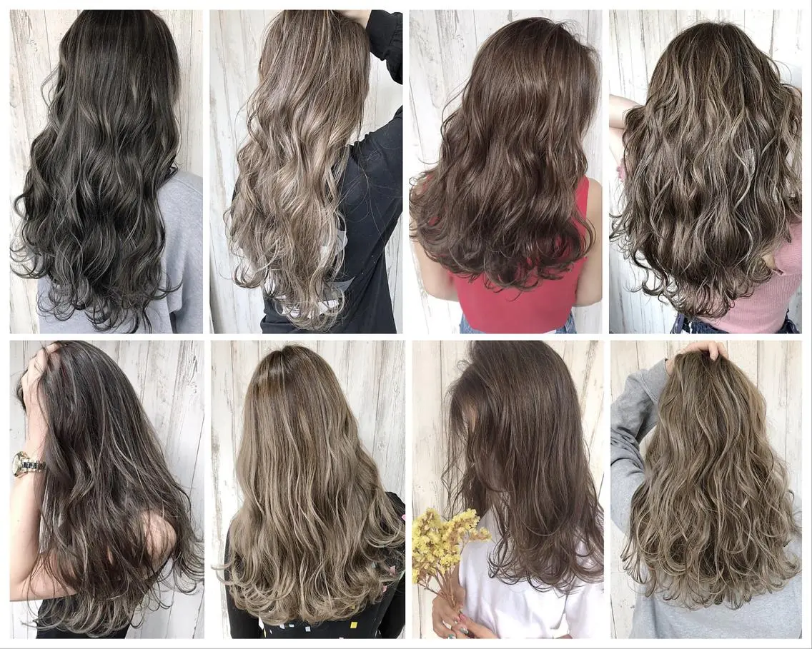 ロング カラー ヘアカラー 心斎橋韓国ボブ 好原良真のヘアスタイル