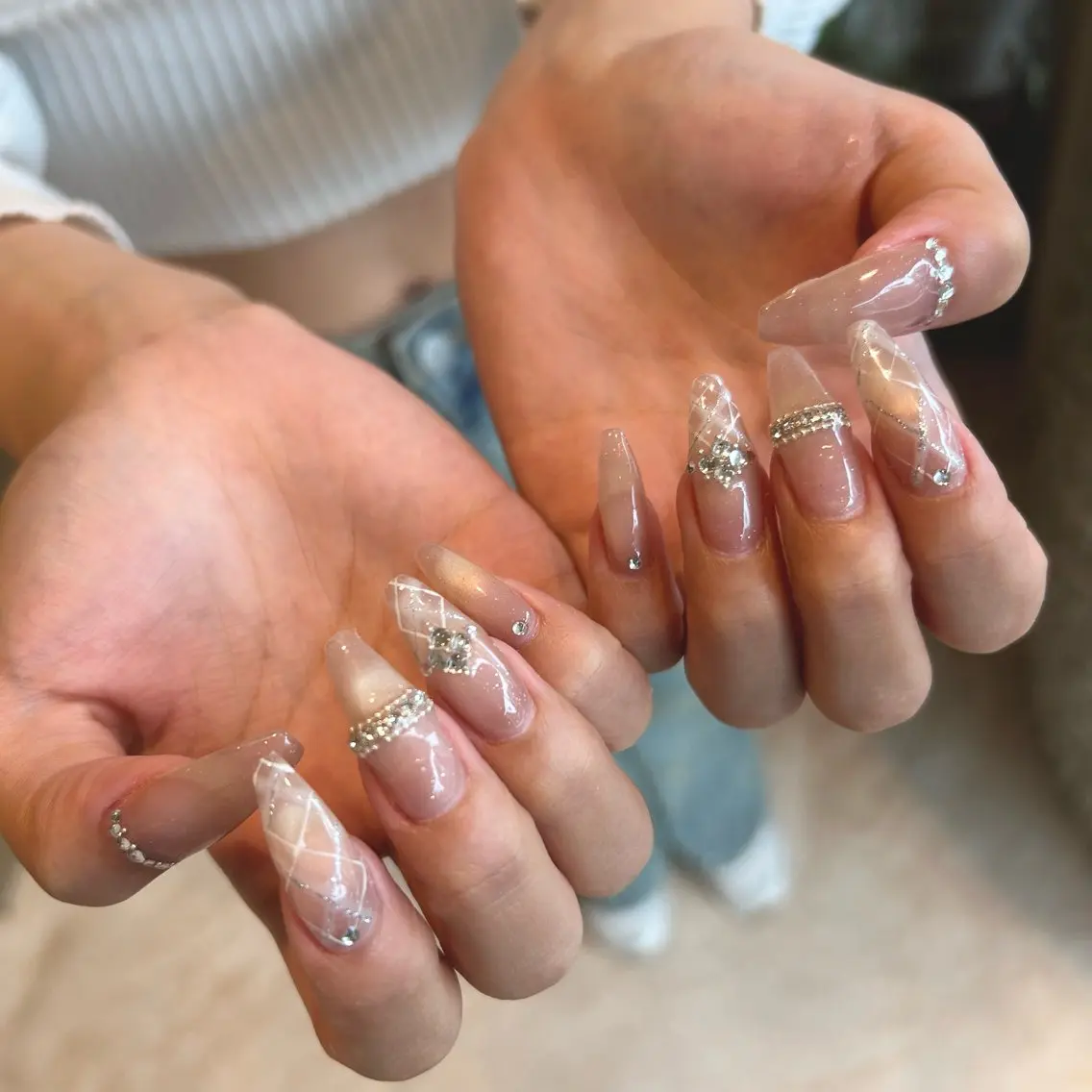 ネイル ハンドネイル FOINAIL 🎀長さだし🎀のネイルデザイン