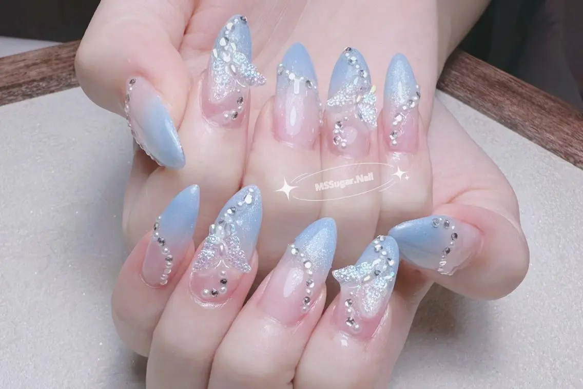 ネイル ロングネイル スカルプネイル ネイルチップ ワンホンネイル MSSugar Nailのネイルデザイン