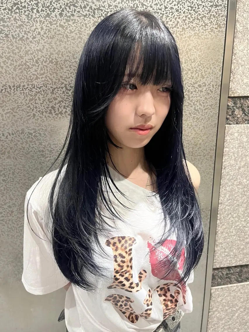 セミロング カラー 尾崎隼大 レイヤー/ウルフのヘアスタイル