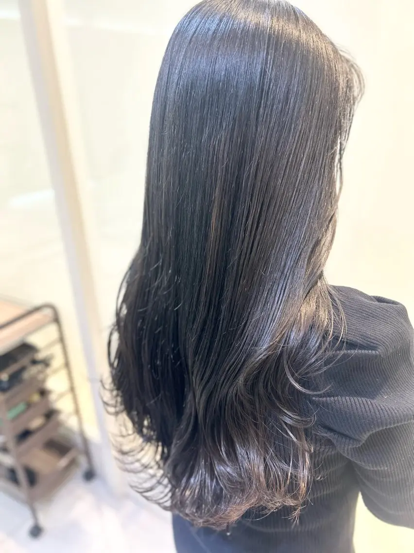 ロング カラー 縮毛矯正/髪質改善/ 艶髪ササキナツミのヘアスタイル