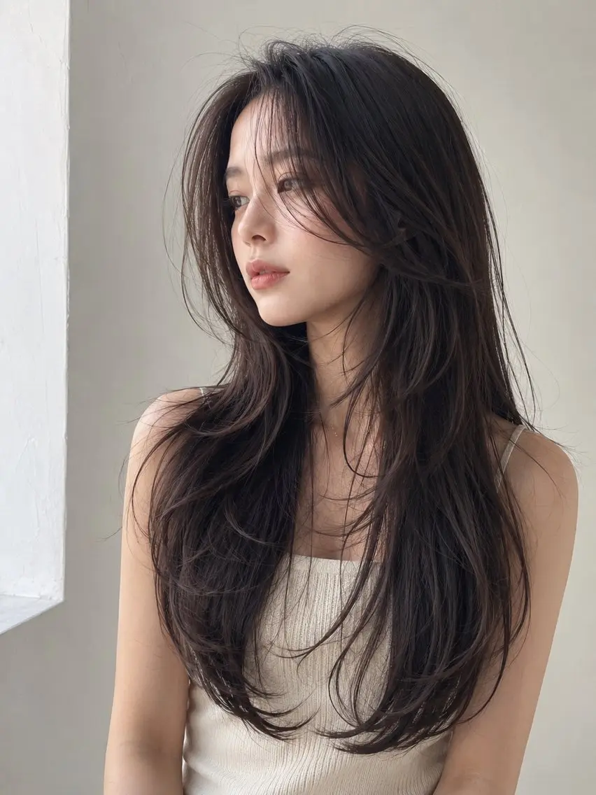 ロング 柴田 颯のヘアスタイル