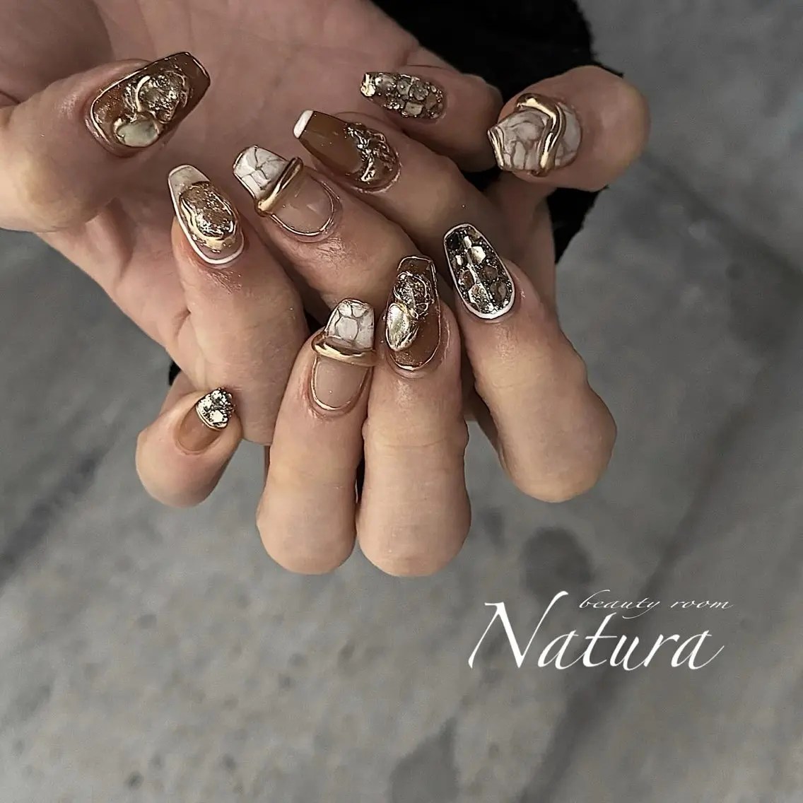 ネイル ニュアンスネイル ハンドネイル beautyroom Naturaのネイルデザイン