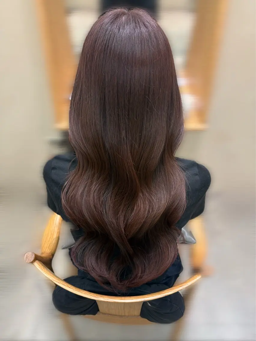 ロング カラー ヘアアレンジ ヘアカラー 🎀ワンカラー/ 髪質改善あやな🪽のヘアスタイル