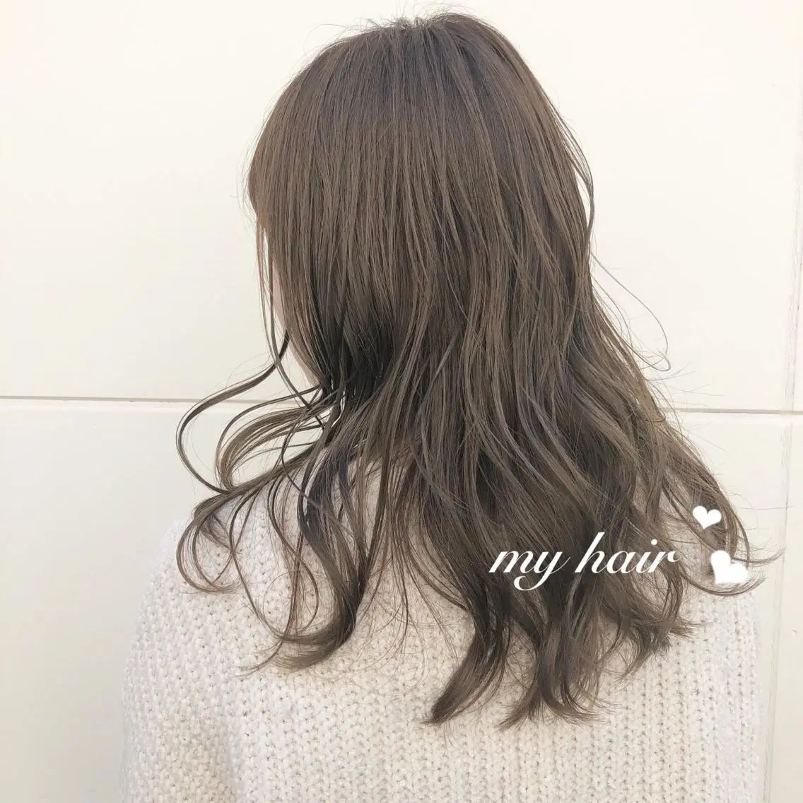 セミロング カラー 榎園 由美のヘアスタイル