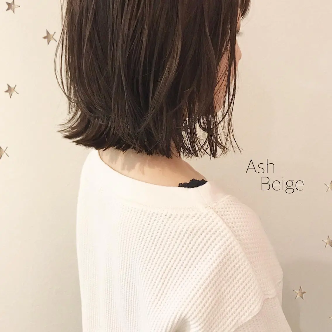 ミディアム カラー 市川 千夏のヘアスタイル