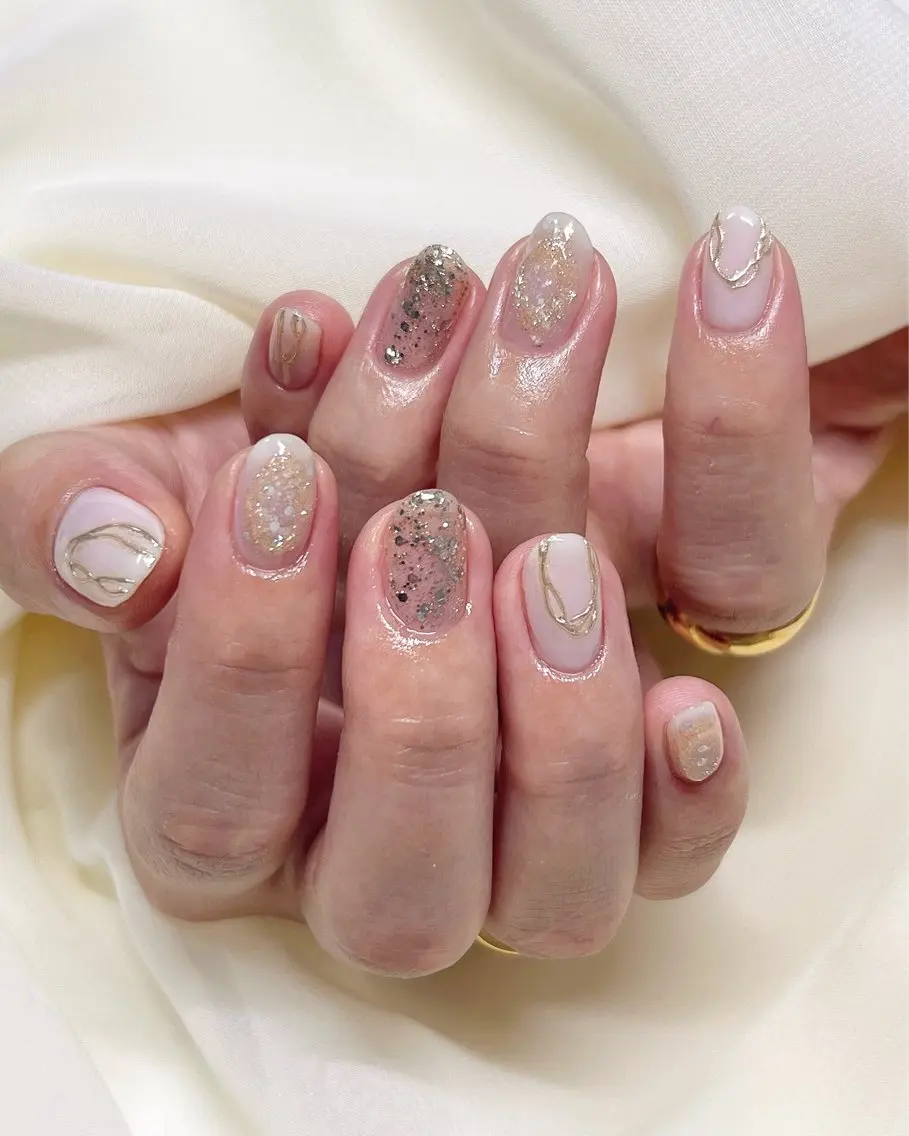 ネイル アートネイル ニュアンスネイル nail salon MUAのネイルデザイン