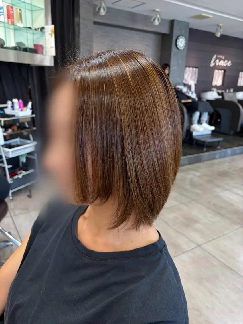 ショート ハイライト ヘアカラー レイヤーカット🎀 よしいあまねのヘアスタイル