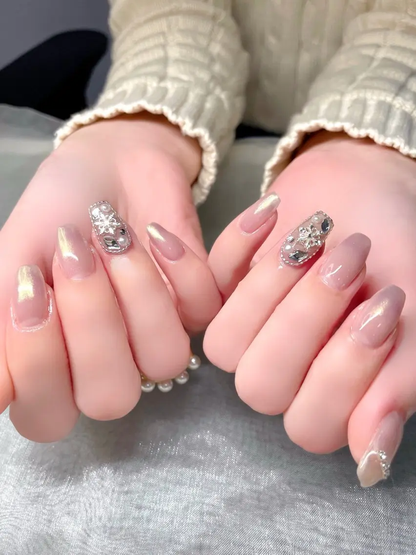 ネイル ストーンネイル ハンドネイル Nailist suzuのネイルデザイン