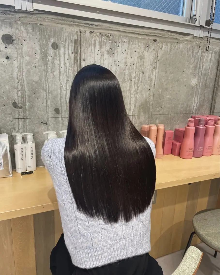 🌿美髪矯正＋髪質改善🌿【ダメージを最小限に、より柔らかい質感をお求めの方向け❗️】の写真