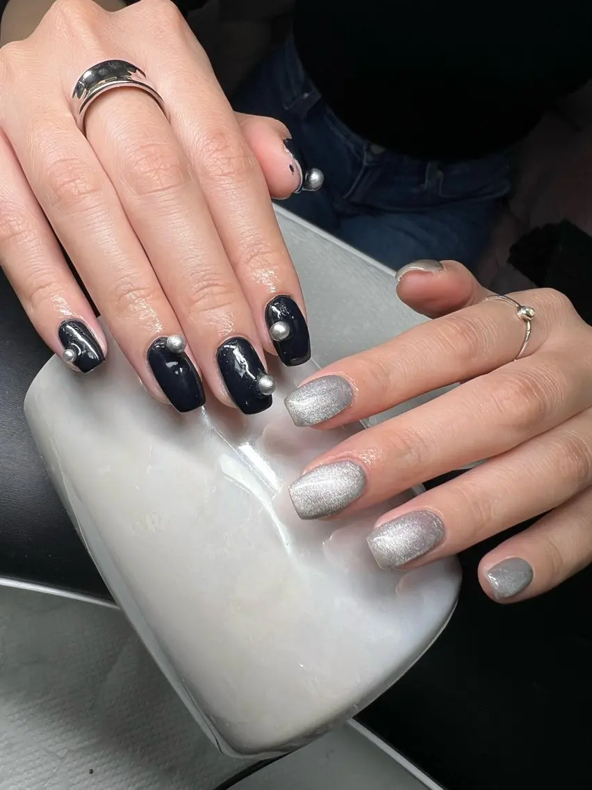 ネイル オーロラネイル チークネイル 長さ出し フットネイル フレンチネイル ハンドネイル Lee Nailsのネイルデザイン