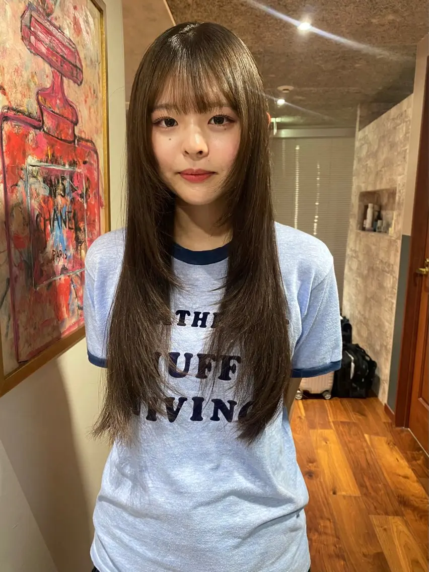 ロング カラー カット ヘアカラー トリートメント mai / linoah˚✧のヘアスタイル