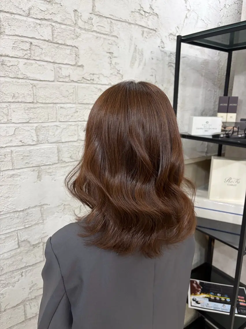 ロング カラー ブラウンカラー チョコレートブラウン KIRA🎀カラー、 縮毛モデル募集中🪄のヘアスタイル