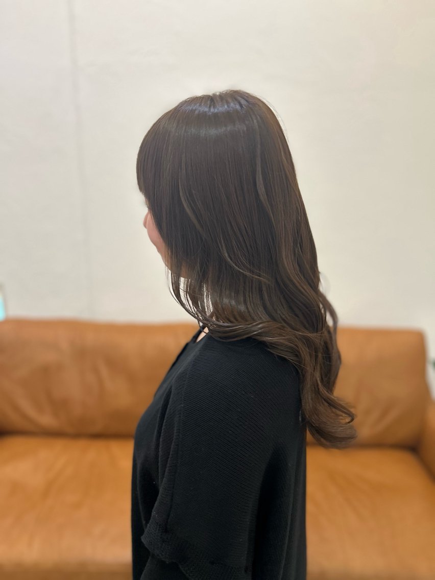 セミロング カラー カット ヘアカラー 堀 大輔のヘアスタイル