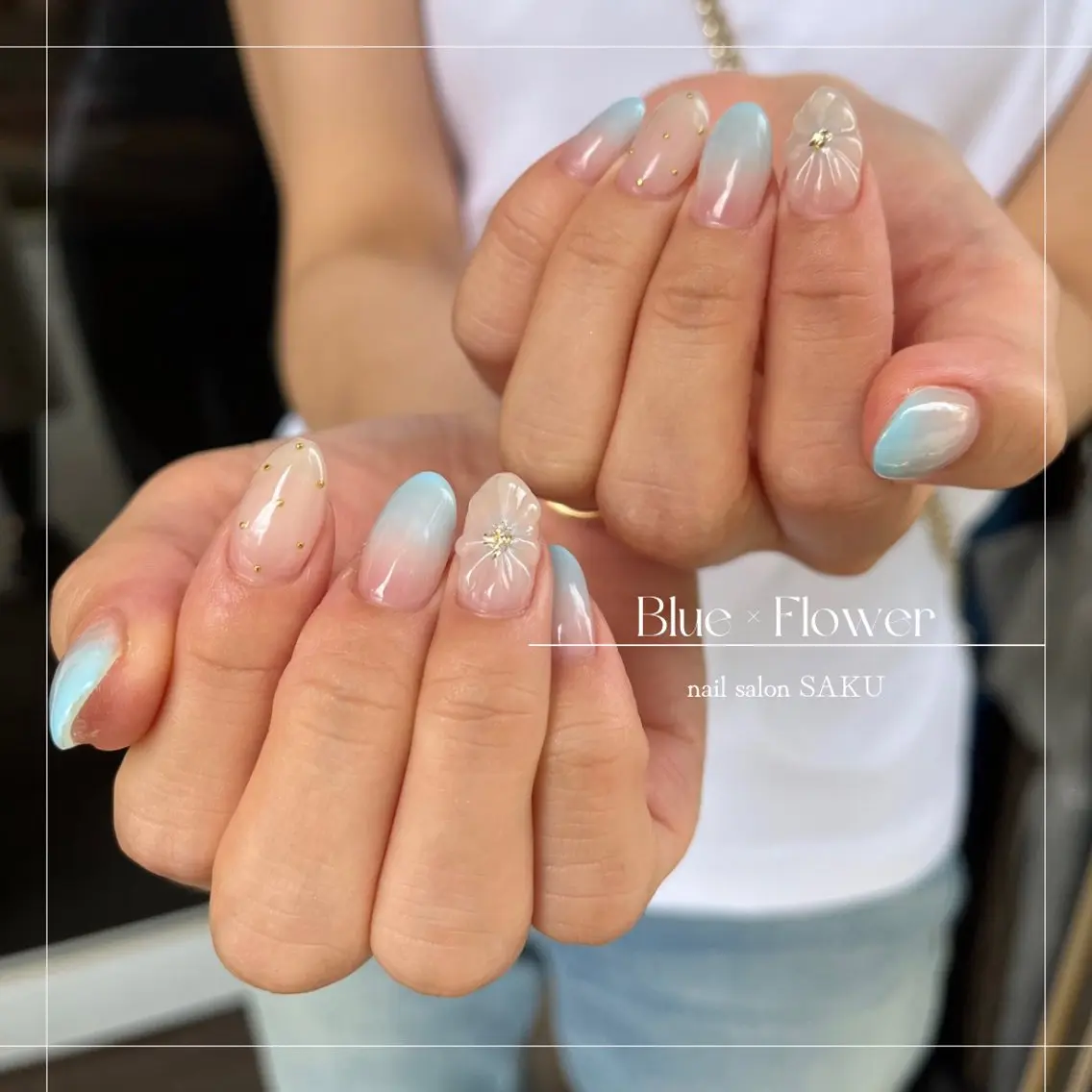 ネイル ニュアンスネイル シンプルネイル SAKU nail 作島茜のネイルデザイン