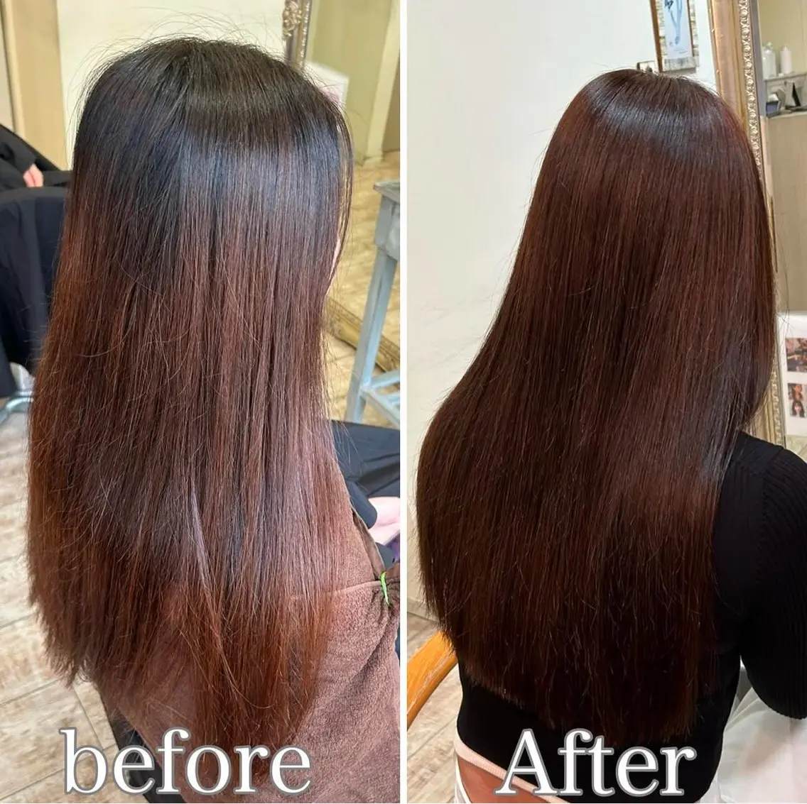 ロング 髪質改善 トリートメント カット ヘアカラー トリートメント 【艶ヘア】 どうまえのヘアスタイル