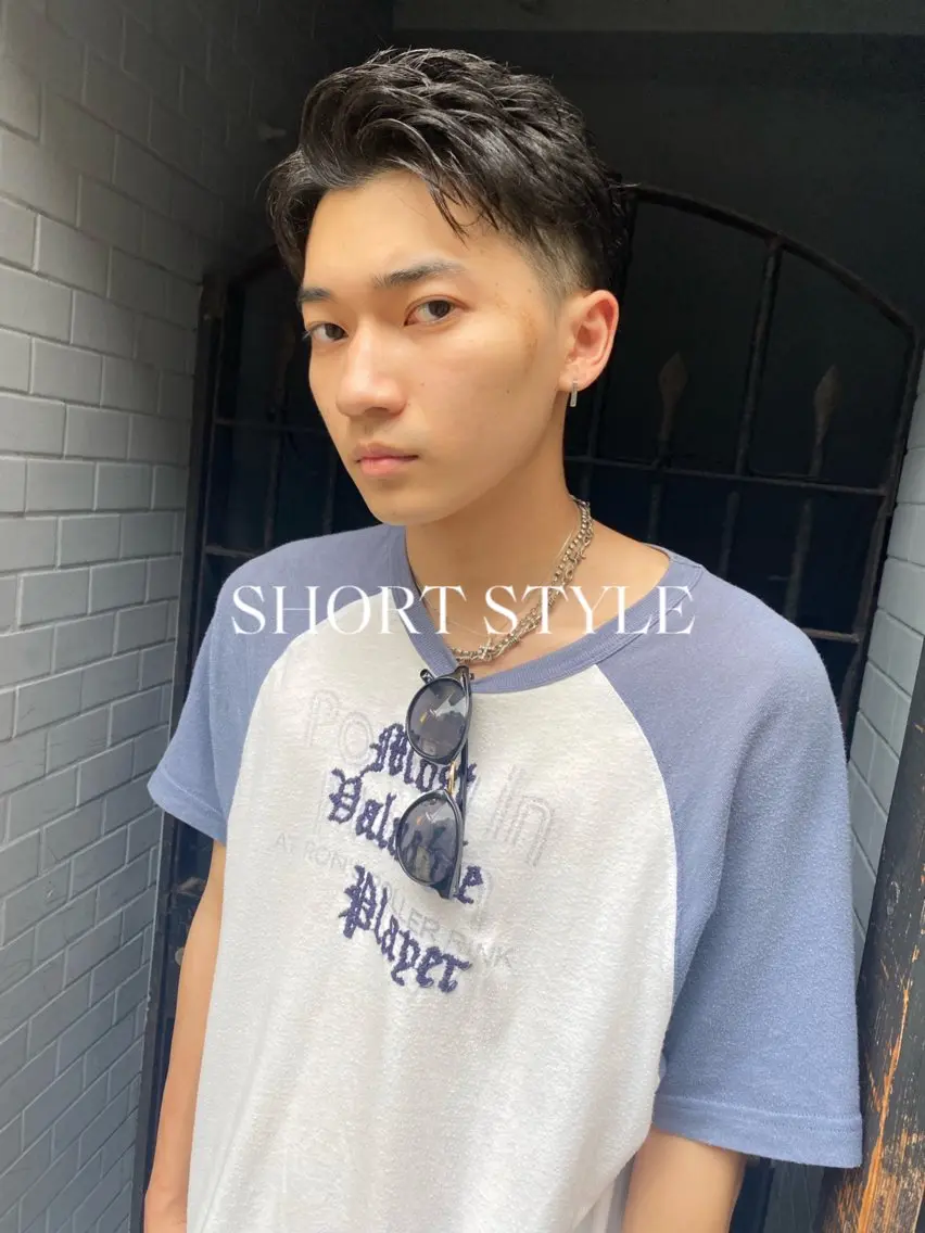 ショート パーマ メンズ メンズブリーチ メンズハイライト メンズインナーカラー メンズパーマ プードルパーマ カット 💈メンズ短髪特化 ✂︎伊藤大輝💈のヘアスタイル