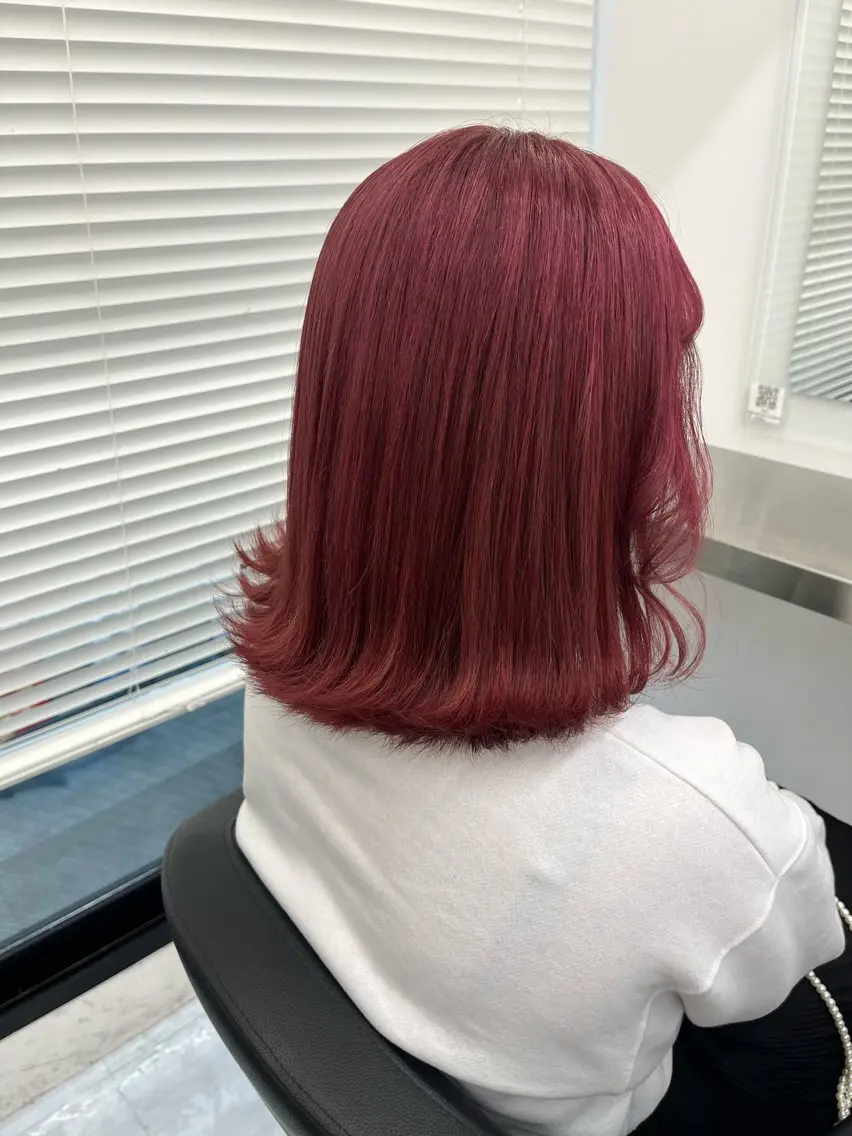 ミディアム カラー ヘアアレンジ 愛されカラー🩷 はるなのヘアスタイル