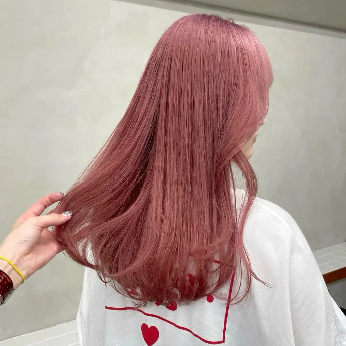 ロング カラー カット ヘアカラー トリートメント 🤍ブリーチなしカラ ー/渋谷/YUU🤍のヘアスタイル