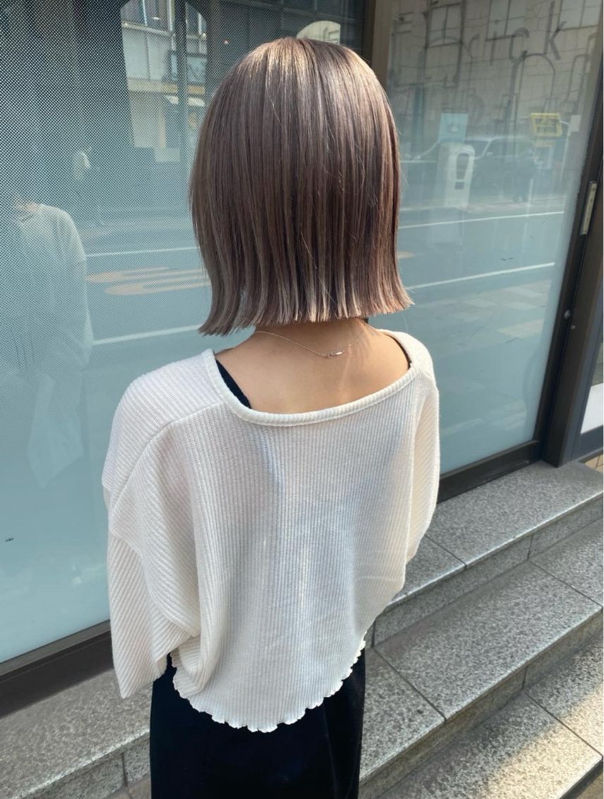 赤荻 まりものヘアスタイル