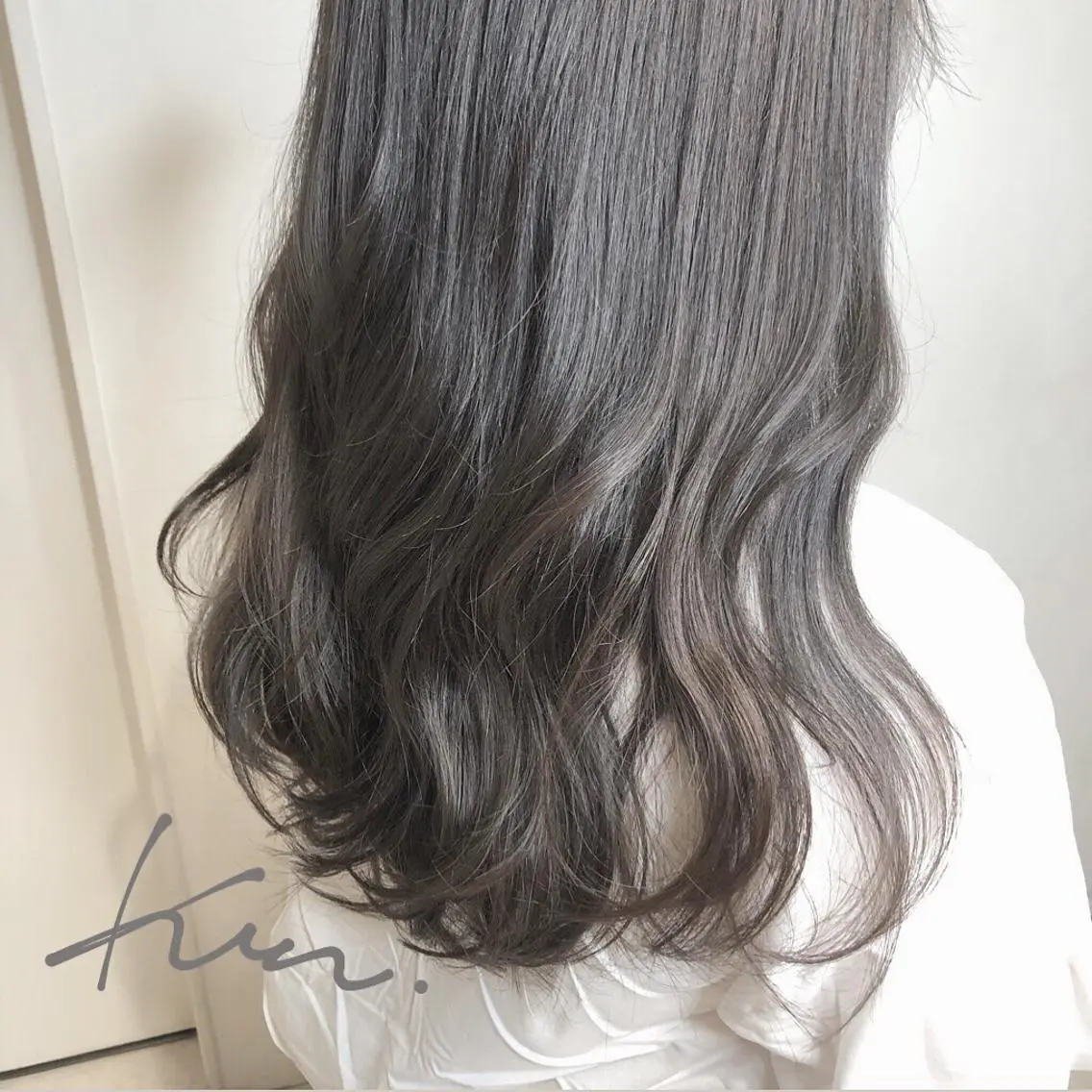 ロング カラー ヘアアレンジ マツエク・マツパ グレージュ ヘアカラー トリートメント ヘアセット 透明感カラー🫧ヘア セット🫧松本菜月の眉毛・アイブロウイメージ