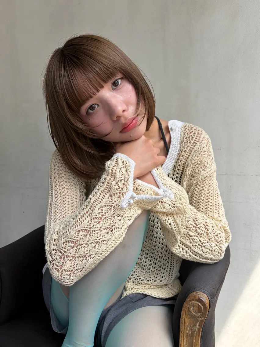 ショート カラー カット ヘアカラー トリートメント ショート/ボブ/ 心斎橋/宮脇美奈のヘアスタイル