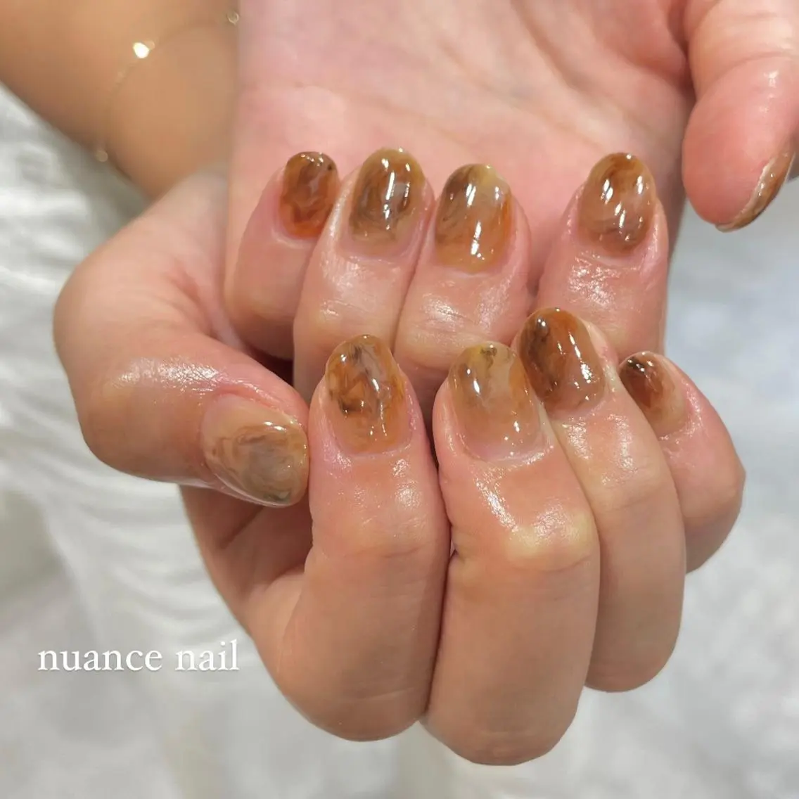 ネイル ハンドネイル 淡色ネイル 🎀moeのネイルデザイン