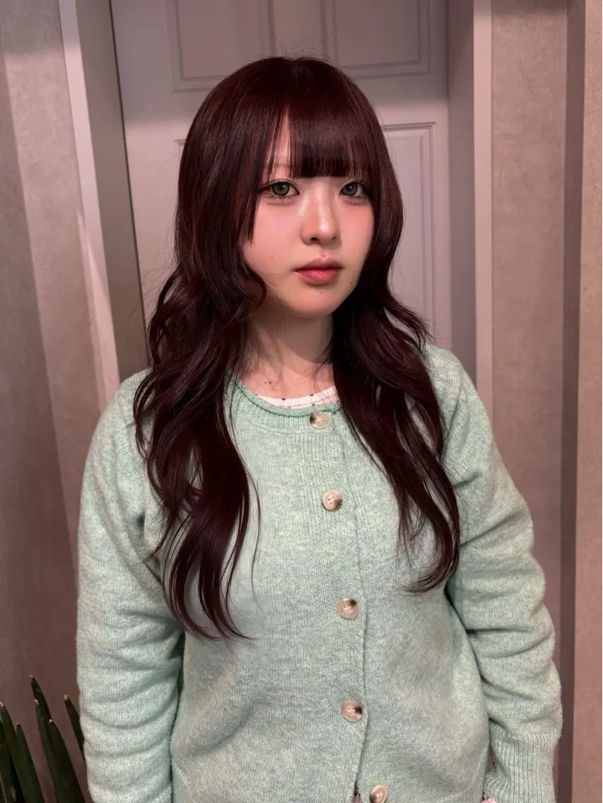 ロング ヘアカラー 透明感モテスタイル 💞SHIORI💞のヘアスタイル