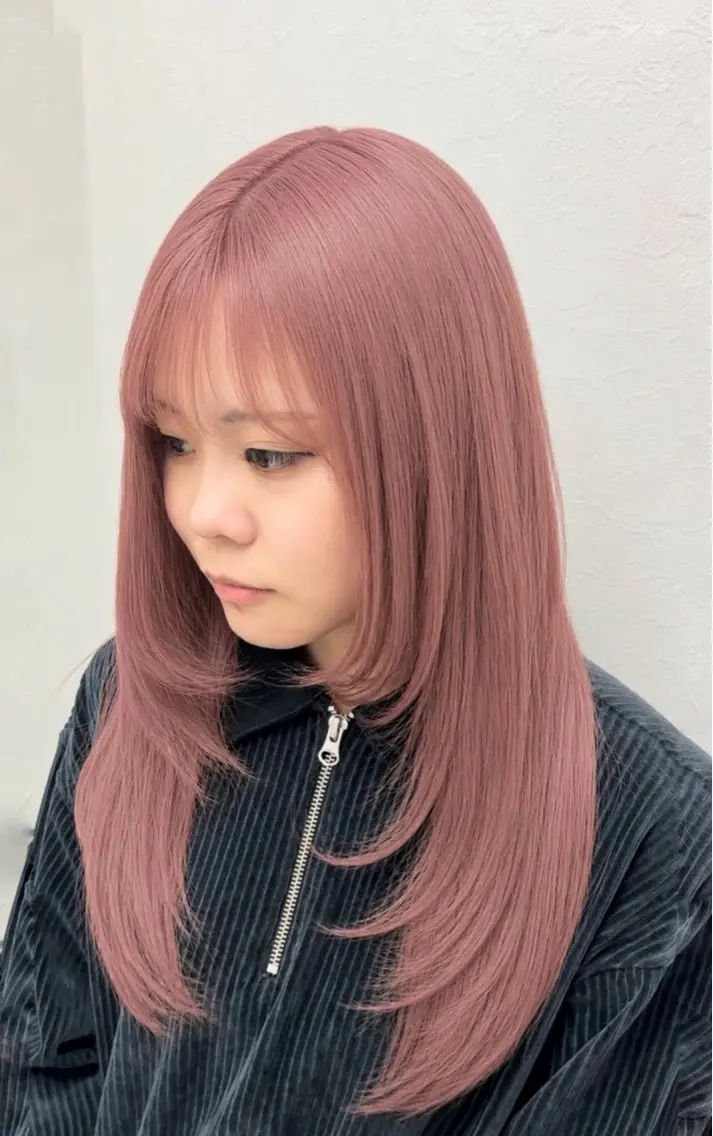 ロング カラー 【暖色カラー＋色持ち 重視】💟まなみのヘアスタイル